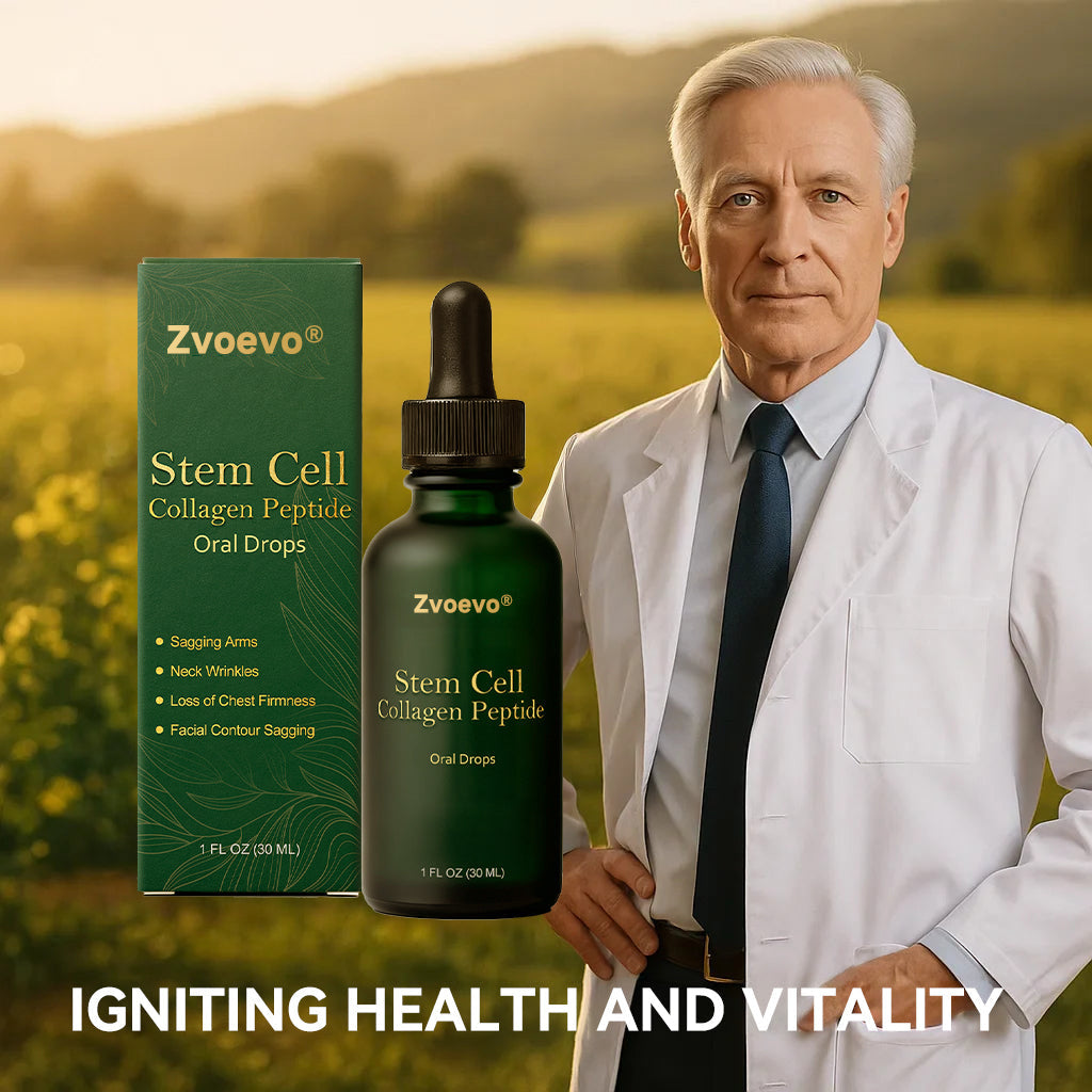 🖤Zvoevo® 𝑆𝑡𝑒𝑚 𝐶𝑒𝑙𝑙 & 𝐶𝑜𝑙𝑙𝑎𝑔𝑒𝑛 𝑃𝑒𝑝𝑡𝑖𝑑𝑒 𝑂𝑟𝑎𝑙 𝐷𝑟𝑜𝑝𝑠 🌱(Lift & Firm Sagging Skin & Reduce Wrinkle Formation)💧 (upsell)