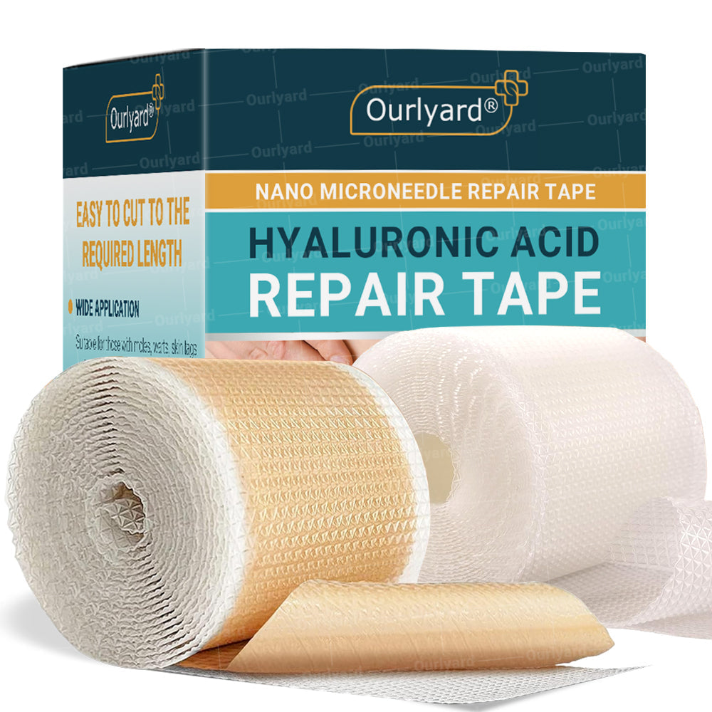 🍉Official Store |Ourlyard® Hyaluronic Acid Nano Microneedle Repair Tape🗽🎉(Treatment of old and new scars, reduction of surgical scars, stretch marks, keloids, acne, burns, warts, dermatomes and varicose veins)
