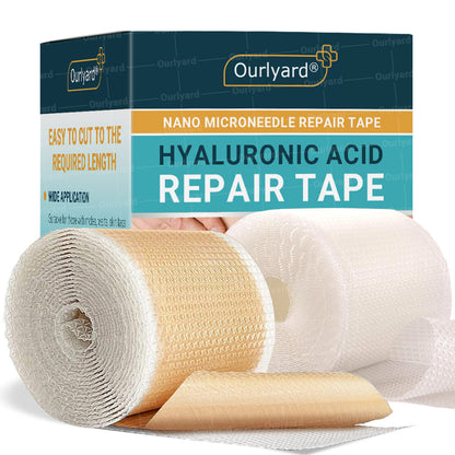 🍉Official Store |Ourlyard® Hyaluronic Acid Nano Microneedle Repair Tape🗽🎉(Treatment of old and new scars, reduction of surgical scars, stretch marks, keloids, acne, burns, warts, dermatomes and varicose veins)