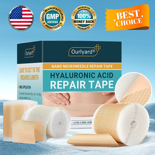 🍉Official Store |Ourlyard® Hyaluronic Acid Nano Microneedle Repair Tape🗽🎉(Treatment of old and new scars, reduction of surgical scars, stretch marks, keloids, acne, burns, warts, dermatomes and varicose veins)